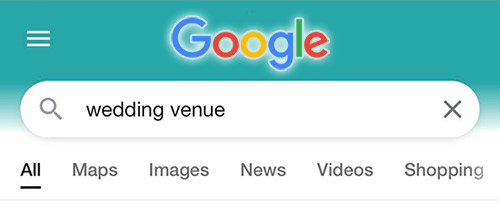 Google Search - Wedding Venue